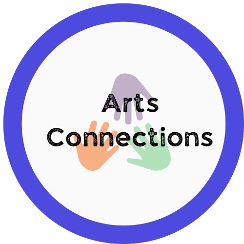 A logo for "Arts Connections" featuring a clean, circular design.